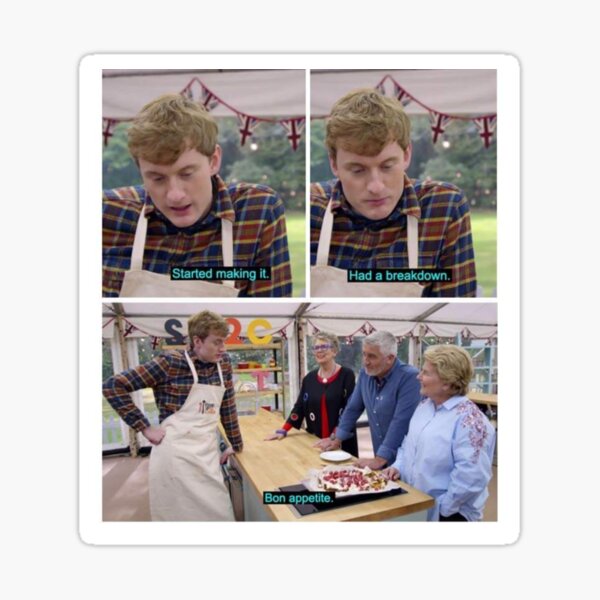 James Acaster Baking Sticker