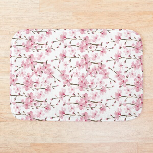 Item preview, pink cherry blossom watercolor designed and sold by MagentaRose.