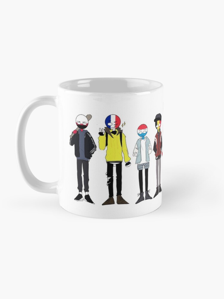 Countryhumans Ceramic Mugs Coffee Cups Milk Tea Mug Countryhumans Poland  Fance Luxembourg Denmark Netherlands Czechia