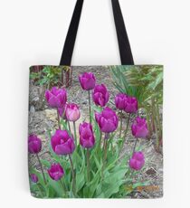 Purple Tulups Tote Bag