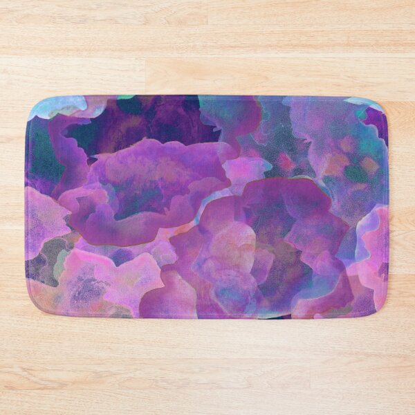 Item preview, purple watercolor boho, teal and purple abstract ink watercolor  clouds designed and sold by MagentaRose.