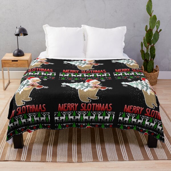 Item preview, MERRY SLOTHMAS UGLY CHRISTMAS PAJAMAS T-SHIRT designed and sold by bigerdan.