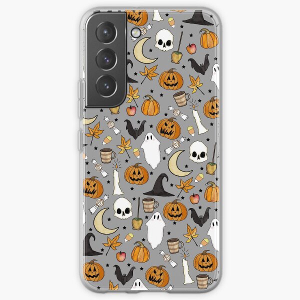 HALLOWEEN PATTERN • in graveyard gray Samsung Galaxy Soft Case