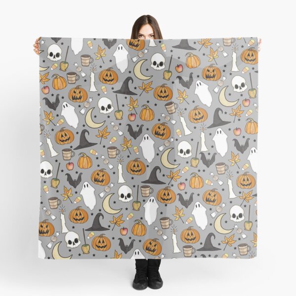 HALLOWEEN PATTERN • in graveyard gray Scarf