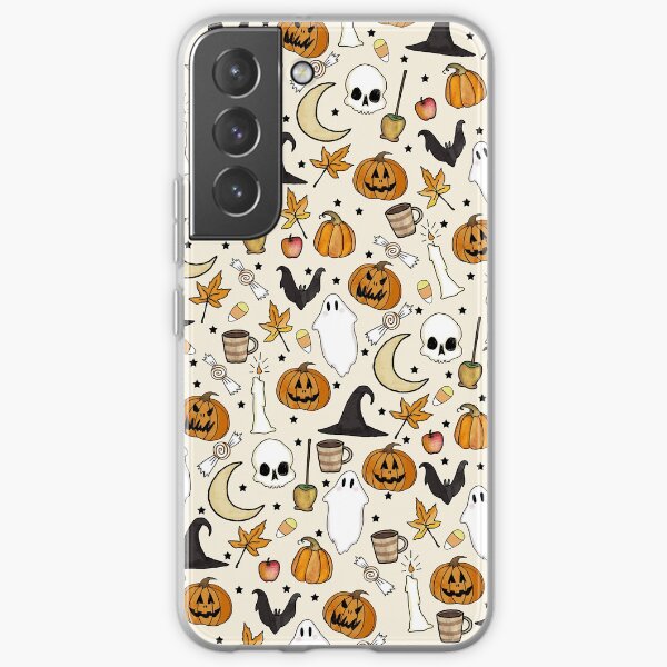 HALLOWEEN PATTERN • in bone white Samsung Galaxy Soft Case