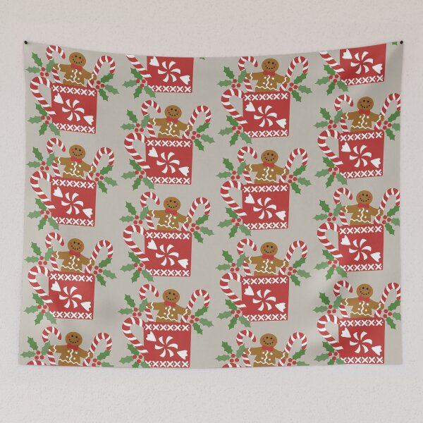 Item preview, Christmas Gingerbread Man with Peppermint designed and sold by JoniandCo.