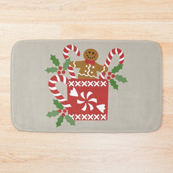 Item preview, Christmas Gingerbread Man with Peppermint designed and sold by JoniandCo.