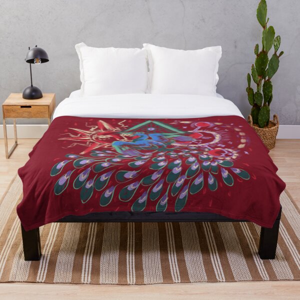 Mollymauk Back of Coat Grunge Style Throw Blanket