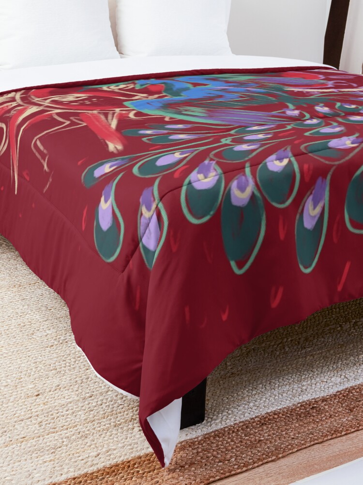 Alternate view of Mollymauk Back of Coat Grunge Style Comforter