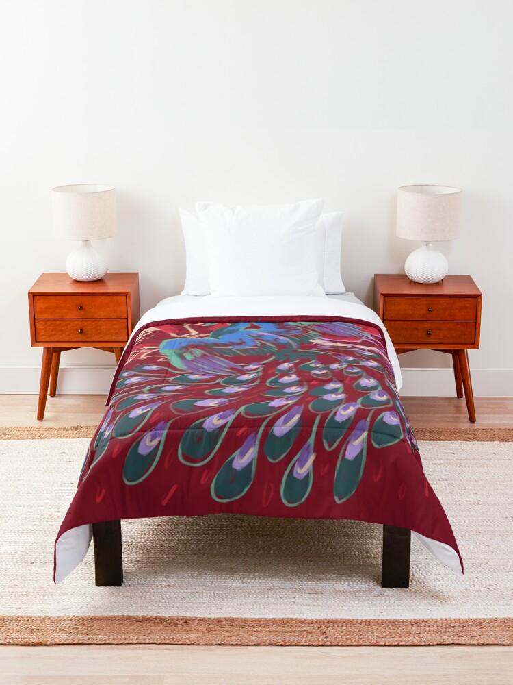 Alternate view of Mollymauk Back of Coat Grunge Style Comforter