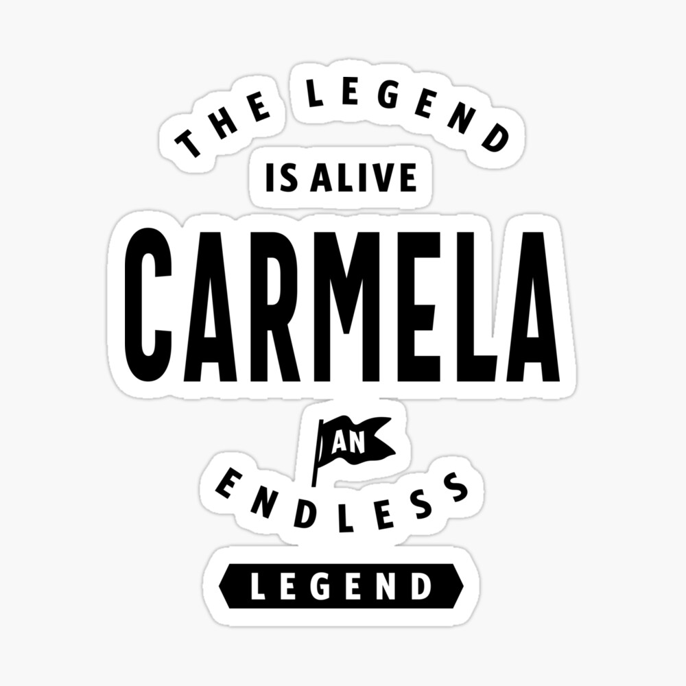 Poster Carmela Nom Personnalise Cadeau D Anniversaire Par Cidolopez Redbubble