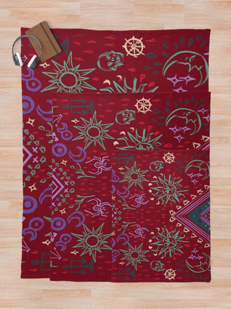 Alternate view of Mollymauk's Coat, Front Panels Throw Blanket
