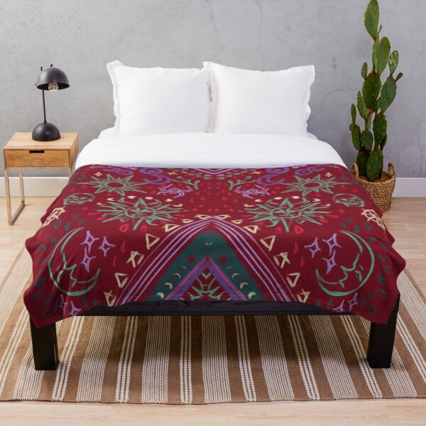 Mollymauk's Coat, Front Panels Throw Blanket