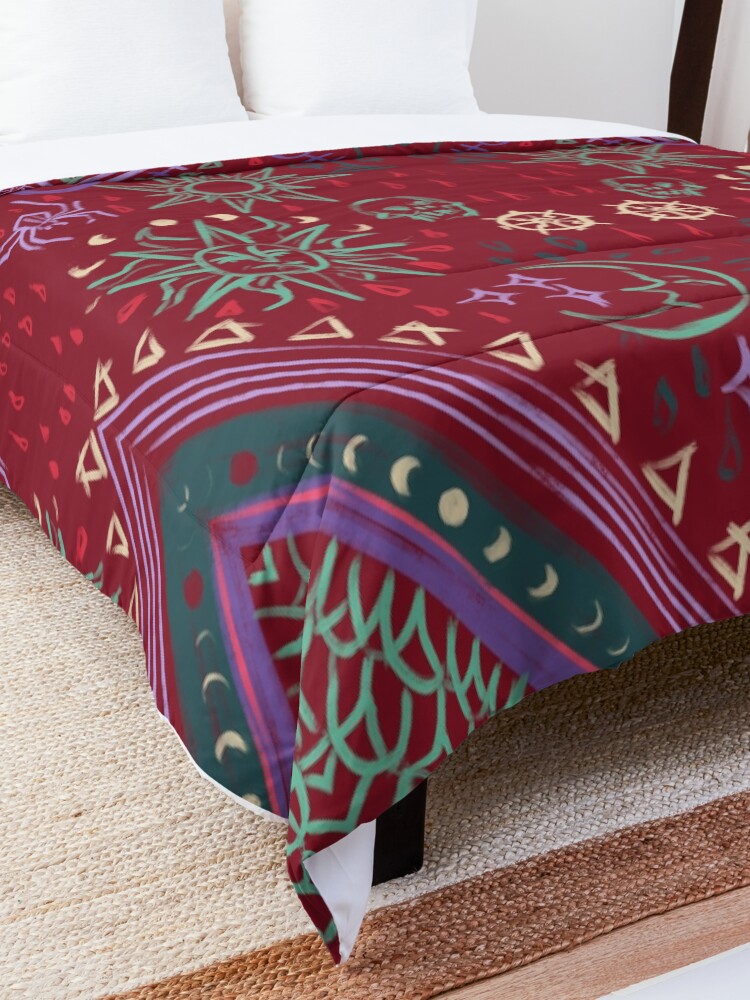 Alternate view of Mollymauk's Coat, Front Panels Comforter