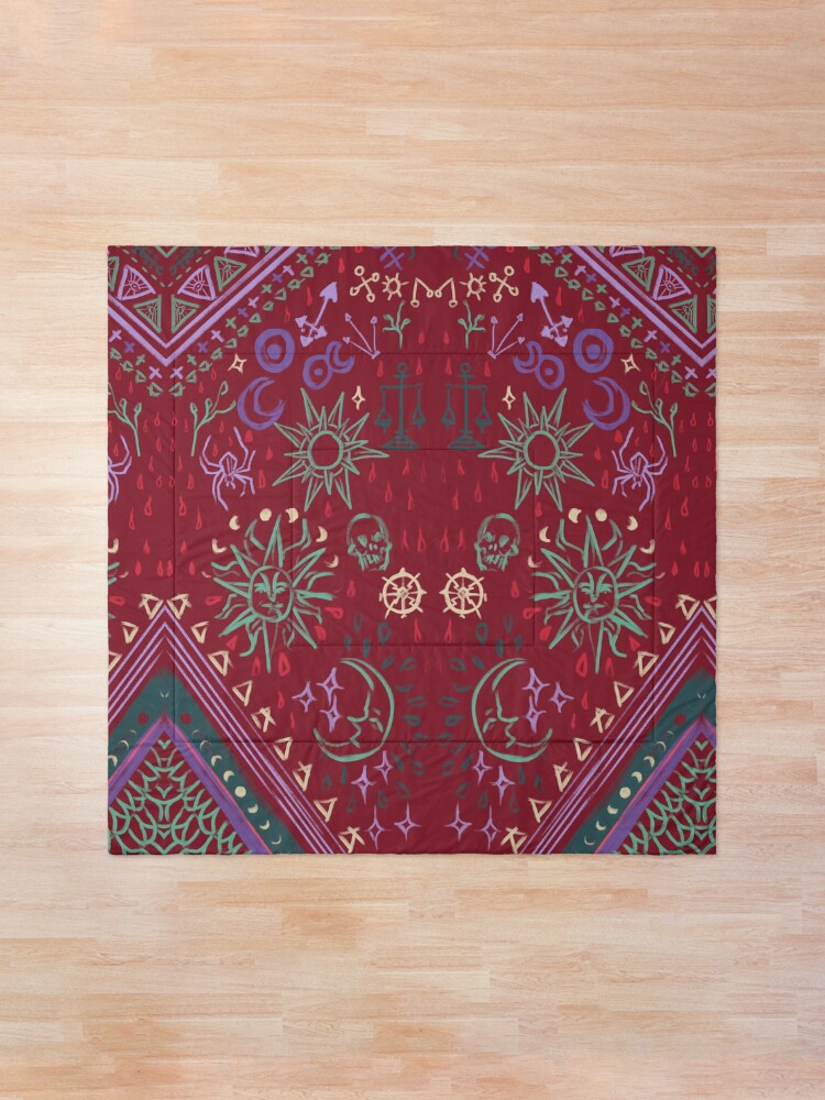 Alternate view of Mollymauk's Coat, Front Panels Comforter