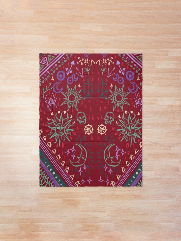 Alternate view of Mollymauk's Coat, Front Panels Comforter
