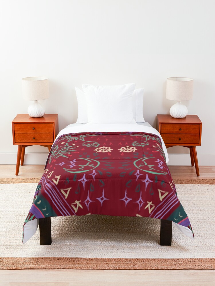 Alternate view of Mollymauk's Coat, Front Panels Comforter