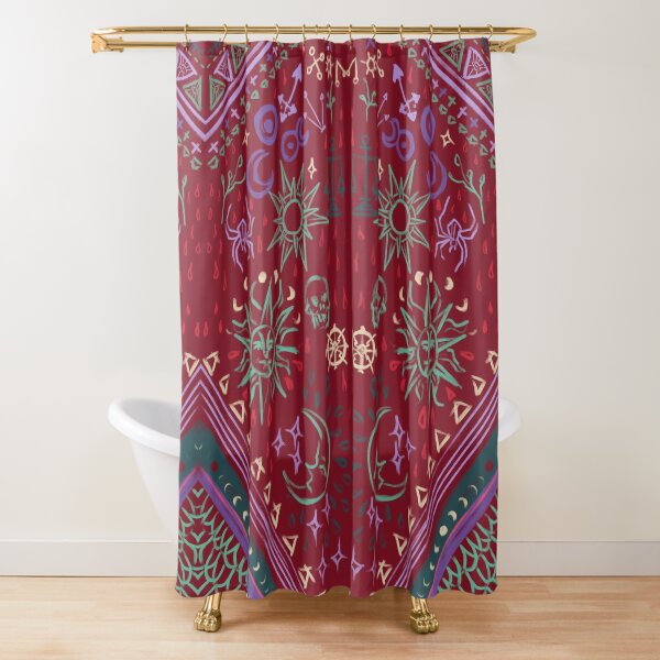 Mollymauk's Coat, Front Panels Shower Curtain