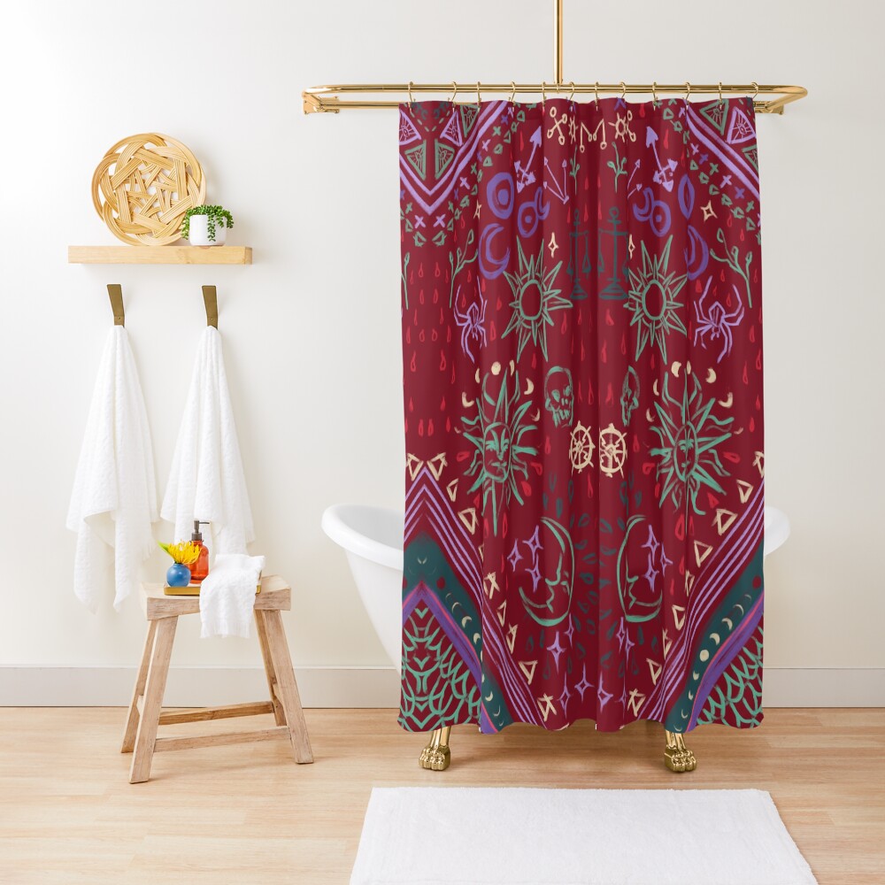 Mollymauk's Coat, Front Panels Shower Curtain