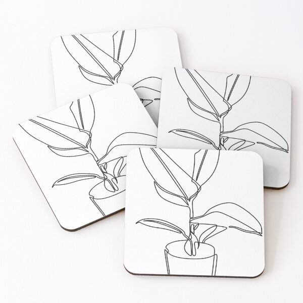 Item preview, Line Art Potted Plant  designed and sold by GBREAL01.