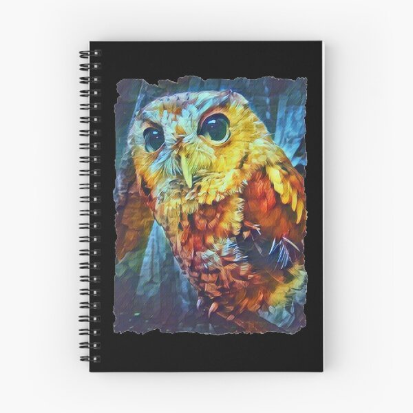 Item preview, Colorful Screech Owl-Rainbow Colored Owl designed and sold by Heathermarie321.