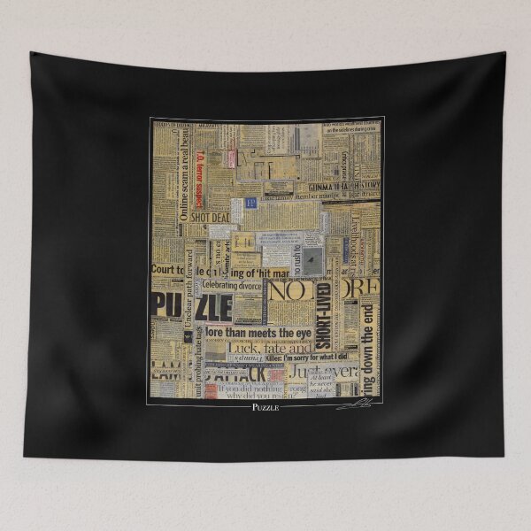 Item preview, Puzzle - a Collage of Newspaper clippings. designed and sold by Robert Link.