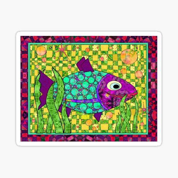 Item preview, Retro Fish Is Feeling Groovy designed and sold by MagickMama.