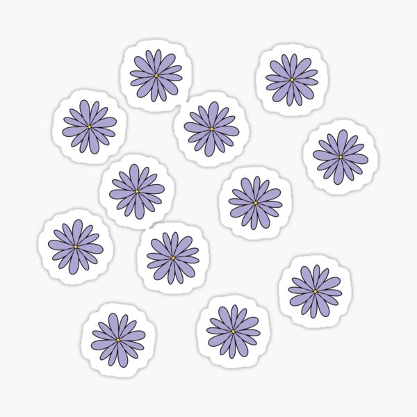 Stickers 'purple flowers