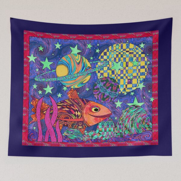 Item preview, Retro Fish Is Spacing Out designed and sold by MagickMama.