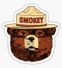 Smokey the Bear Color Sticker