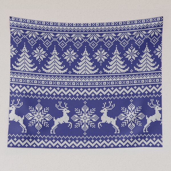 Artikelvorschau, Blue Christmas Knit entworfen und verkauft von Joannie Vermette infographiste.