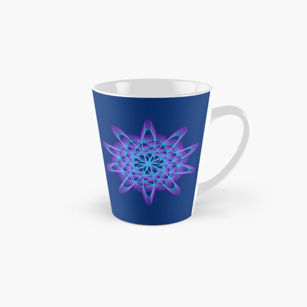 Spirograph with pink and blue Tall Mug