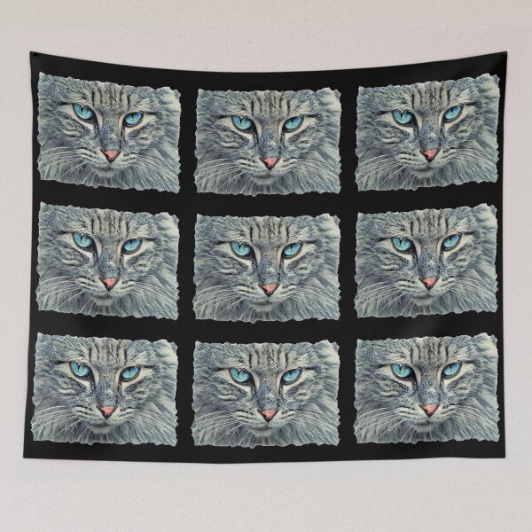 Item preview, Tabby Cat-Blue Eyes designed and sold by Heathermarie321.