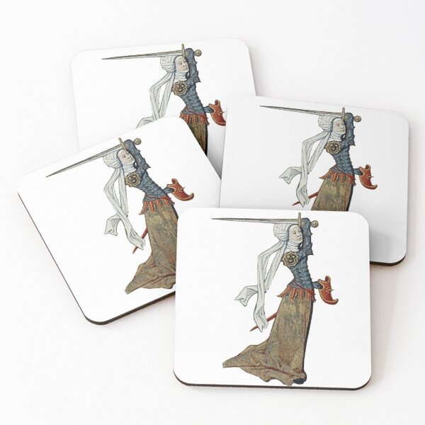 Item preview, Medieval Warrior Woman with Sword & Buckler designed and sold by emovendo.