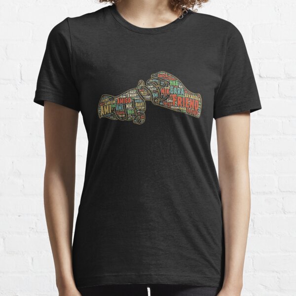 Say Friend in 12 different languages,Friends Sign, ASL Gift Essential T-Shirt