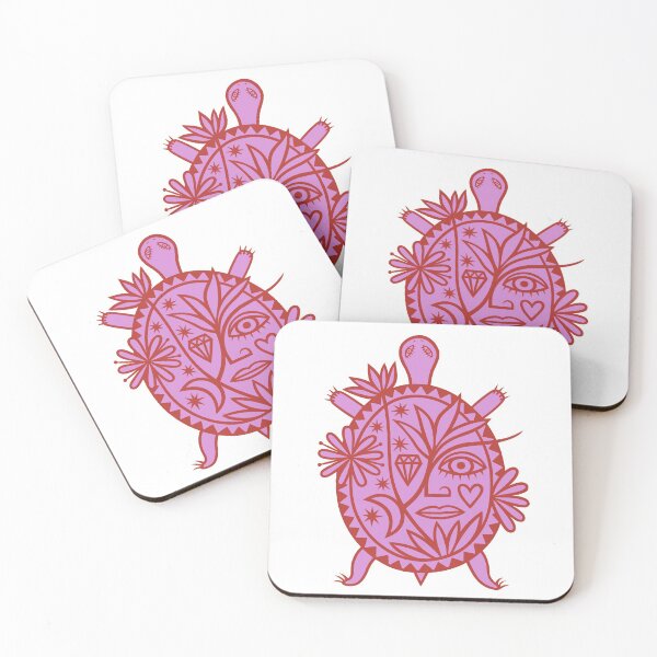 Item preview, Valentine's Day Original Abstract Turtle Shell Design (full red and pink) designed and sold by wariana.