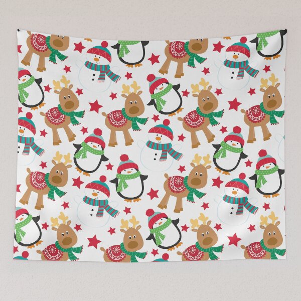 Item preview, Snow People, Penguins, and Reindeer Pattern designed and sold by DEC02.