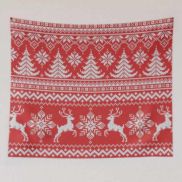 Item preview, Red Christmas Knit designed and sold by Joannie Vermette infographiste.