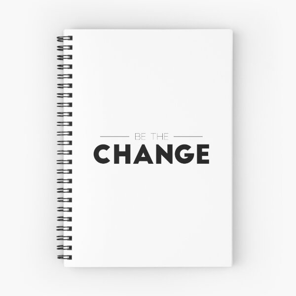 Item preview, BE THE CHANGE QUOTE designed and sold by Minimalist Quotes and Sayings.