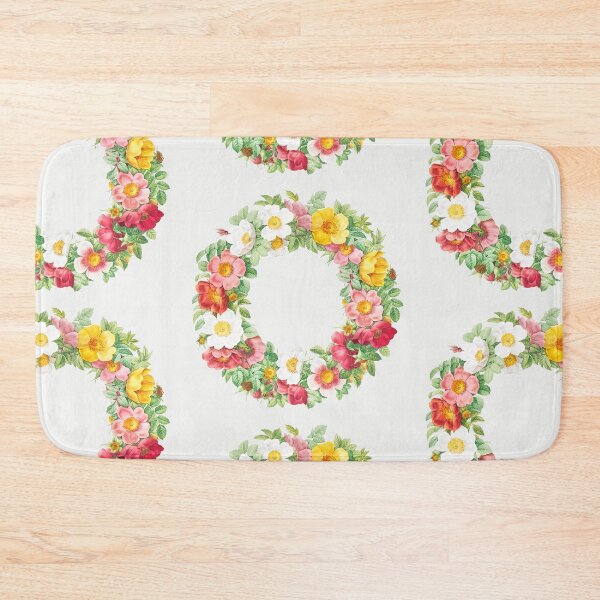 Item preview, Multicolour vintage roses wreath designed and sold by LittleBettyMakes.