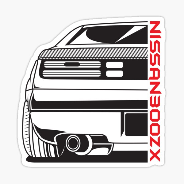 Nissan Fairlady Z Twin Turbo JDM Rear hatch boot Decals Stickers 300ZX Z32  TT