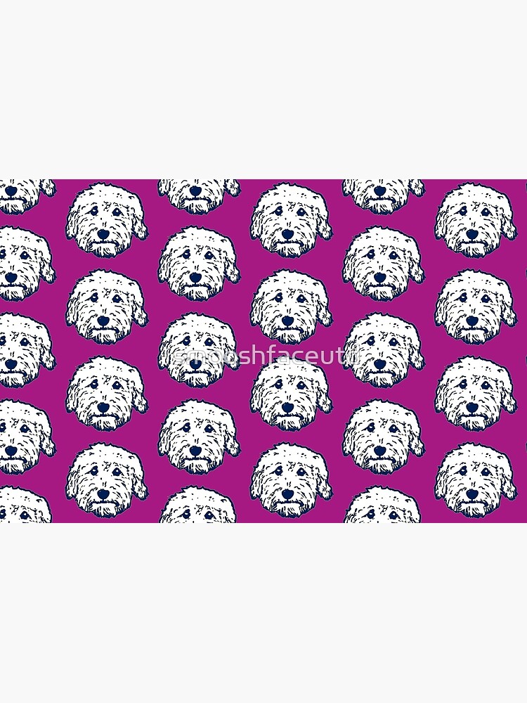Doodle dog cuteness - Goldendoodle! Labradoodle! Adorable doodle teddy bear dog - in purple by smooshfaceutd