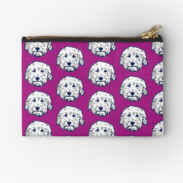 Item preview, Doodle dog cuteness - Goldendoodle! Labradoodle! Adorable doodle teddy bear dog - in purple designed and sold by smooshfaceutd.