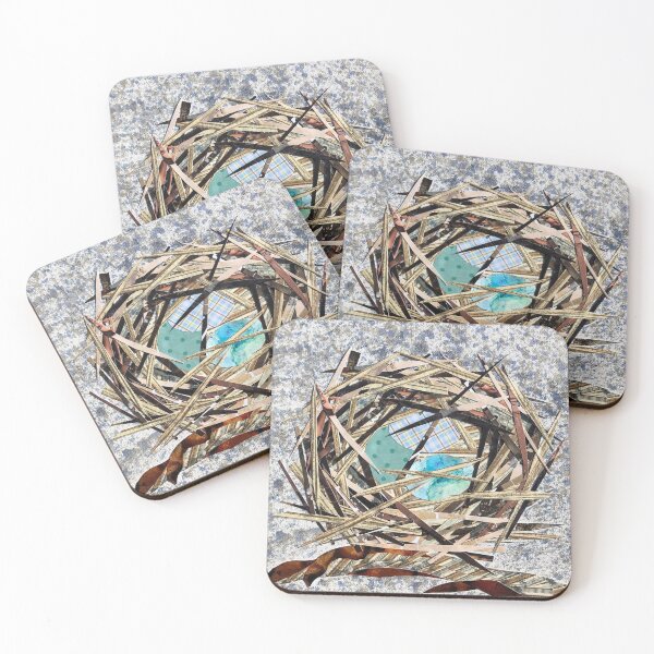 Item preview, Bird's nest collage designed and sold by Art by Leanne P / Leanne Poellinger.