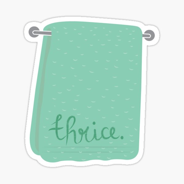 Thrice Towel Sticker