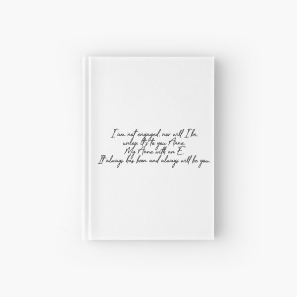 My Anne With An E Hardcover Journal