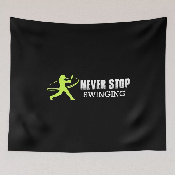 Item preview, Never Stop Swinging Fastpitch Softball Hitter Player design designed and sold by nikkidawn74.