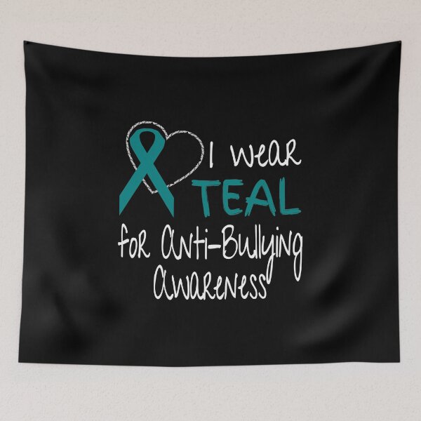 Artikelvorschau, Ich trage Teal für Anti-Mobbing Awareness Ribbon Produkt entworfen und verkauft von nikkidawn74.