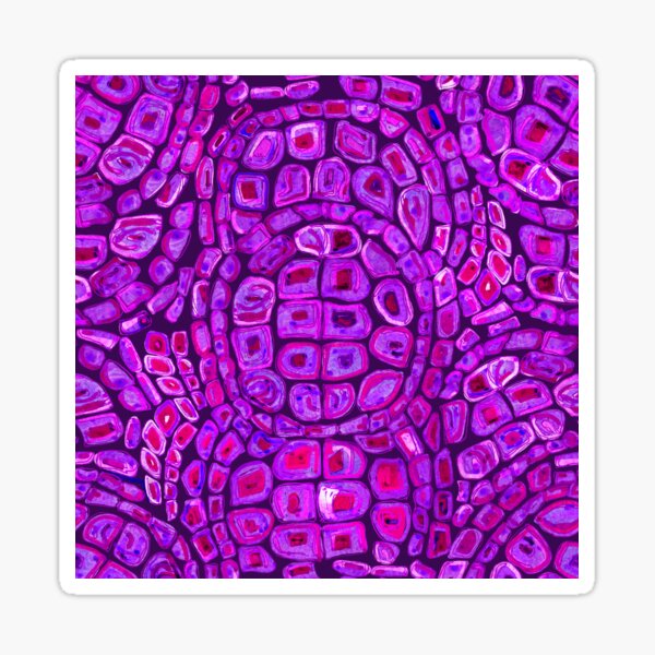 Purple Tortoise Shell Sticker By Traceofcolour Redbubble