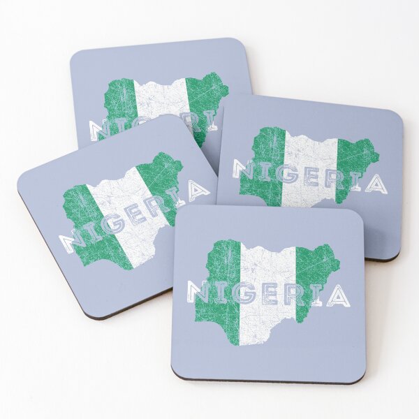 Item preview, Nigeria Shape and Flag designed and sold by ockshirts.